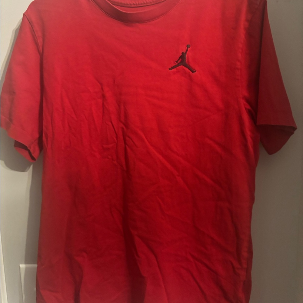 Jordan Red Short Sleeve Tee Iconic Jumpman